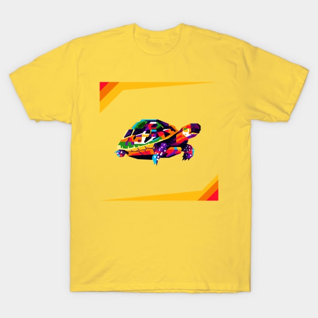 colorful turtles in pop art design T-Shirt by Yopi